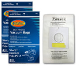 EnviroCare Replacement Micro Filtration Vacuum Cleaner Dust Bags made to fit Sharp Canister Type PC2 10 Pack