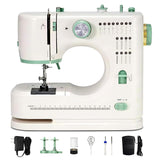 Lastempa Mini Dual-Speed SewingMachine Double Needle & Double Thread16 Stitch Modes Beginner-FriendlyHousehold Sewing Machine |
