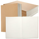 Lincia 36 Pack Large Kraft Notebooks Bulk, 8.5 x 11 Inch