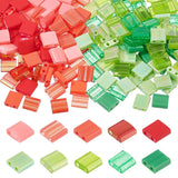 PH PandaHall 200pcs Tila Beads - 10 Colors, 5x5mm 2-Hole Glass Flat Spacer Beads for DIY Multi-Strand Bracelet & Necklace Jewelr