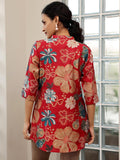 Libas Women'S Silk Blend Printed Straight Kurtis (58159O_Pink Pink M