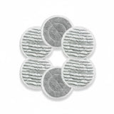 BOJUK F2 Steam Mop Replacement Pads, 6 Pack Washable Reusable Microfiber Scrubbing Pads for Hard Floor Cleaning