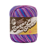 Lily Sugar N Cream The Original Ombre Yarn, 2oz, Gauge 4 Medium, 100% Cotton, Jewels - Machine Wash & Dry