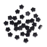 Songxi 60pcs 6mm Blue Sandstone Plum Blossom Natural Stone Beads for Jewelry Making, Smooth Loose Flower Shape Gemstone Beads fo