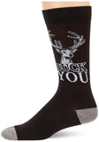 K. Bell Socks MenS Buck You Crew Socks