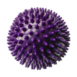 Ecomistiq Spiky Massage Ball For Feet Sleek Hedgehog Hands Shoulders Home Gym Purple 9 Cm Hard| Massagers| |Health & Beauty