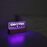 MEMELIGHT Enhypen Night Light, Kpop Merchandise, Korean Idol Lamp for Engene, 7RGB Color, Dimmer, 8.3 x 4.2 x 1.7