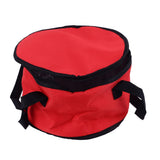 Round Insulated Bag,Reusable Insulated Lunch Cooler Bag,Insulated Carriers Bag Case with Handle,11x7in Oxford Cloth Casserole Ca