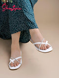 Shoetopia Women'S Flat-185 Flat Sandal-8 Kids Uk (Flat-185-White)-Eu41,White,8,B0D4JSPMMB
