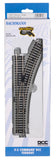 Bachmann Trains EZ COMMAND DCC EQUIPPED TURNOUT RIGHT NICKEL SILVER EZ TRACK With Grey Roadbed HO Scale Medium