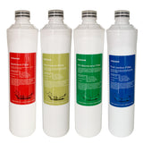 Push Button Replacement Water Filter Set Compatible With Watts Premier RO Pure 4-Pack Filtration Kit, Include Sediment Filter, P