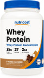 Nutricost Whey Protein Concentrate Powder (SMores) 2LBS - 25g of Protein, GMO-Free, Gluten-Free