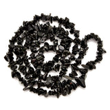 PLTbeads Gemstone Chips Natural Black Obsidian 3-5mm Healing Crystals Waist Bracelets Necklace Kit Irregular Stone DIY Crafts De