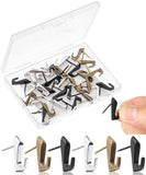 Mr. Pen- Push Pin Hooks for Hanging Pictures, 30 Pack, Decorative Push Pins for Wall Tacks, Wall Pins for Hanging and Bulletin B