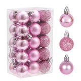30ct Christmas Ball Ornaments 1.18 Shatterproof Tree Decorations Perfect Hanging Ball for Indoor/Outdoor Holiday Party Decor (Pink)-New