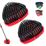 2 Pack Upgrade Scrub Brush Replace Heads Compatible with O Cedar EasyWring RinseClean 2 Tank Spin Mop, Scrubber Brush Mop Head f