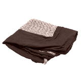 Furhaven Replacement Dog Bed Cover Two-Tone Faux Fur & Suede L Shaped Chaise, Machine Washable - Espresso, Jumbo (X-Large)