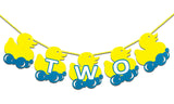Seyal Birthday Party Decoration Duck Two Banner