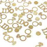 Gold Wedding Table Confetti,Glitter Paper Diamond Ring Confetti, I Do Engagement Party Table Scatter,Bachelorette Bridal Shower