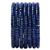 Natural Lapis Lazuli Stone Spacer Beads 6x3mm 38cm/str Flat Round Loose Semi Gemstone Caps for Making Bracelets Necklace