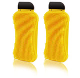 2PCS Silicone Sponge MultiPurpose 3 in 1 Household Dish Scrubber Dish Brush