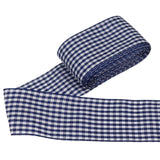 Gingham Ribbon Plaid Ribbon for Gift Wrapping Party Wedding Christmas Decoration (Navy Blue,1-1/2 (38mm) x 10 Yards)