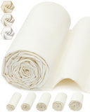 FIVEIZERO 100% Cotton Muslin Fabric by The Yard,63in x 5yd Cream Bleached Cotton Muslin Cloths-Medium Weight Beige Calico Fabric