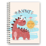 Customized Wiro Diary/Notebook A6 Dino Personalize With Name/Quote/Design Printed Front Cover With Matte Lamination 40 P