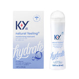 K-Y Water Based Lube Natural Feeling 1.69 Fl Oz Personal Lubricant For Adult Couples Men Women Vaginal Moisturizer Ph Balanced Hormone & Paraben Free Latex Condom Compatible -Like New