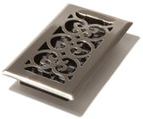 Decor Grates SPH408NKL Floor Register, 4x8, Brushed Nickel Finish