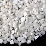 LAIDANLA Moonstone 400pcs Natural Chip Stone Beads 5-8mm Healing Crystal Irregular Gemstones Drilled DIY Loose Rocks Bead Crysta