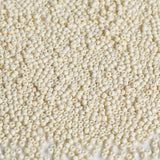 Tibaoffy Size 8/0 Crafts Glass Seed Beads 3mm Beige Beads for Jewelry Making (Total About 100g About 3600pcs)
