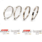 Wheel Accessories Parts PDQ TPMS Accessories Strap Kit contains 4 Straps, 4 Clips, 4 Keepers For Ford vehicles and applications