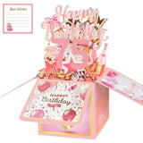 75th Birthday Card with Envelopes for Women, Birthday Decorations for Grandma, Bday Gift Box for 75 Year Old, Unique Handmade Fo