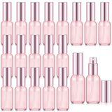 Tessco for you 20 Pcs 1 oz/30 ml Glass Spray Bottles Empty Perfume Atomizer Refillable Clear Decorative Empty Bottles with Fine