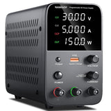 DC Power Supply Variable, Bench Power Supply with Encoder Adjustment Knob, Output Enable/Disable Button, Adjustable Power Suppli