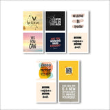 woopme Yes You Can Inspirational Quotes Bookmark Magnetic for Students Book Lovers Readers Gift Magnetic Page Clips Folding 5 PC