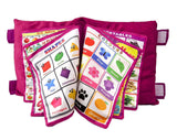 Kids Learning Cushion Book | Educational Toys | ABCD Toys | (Dark Pink)