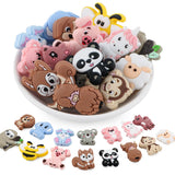 Lovyomi 15Pcs Silicone Focal Beads for Pens, Character Silicone Beads for Keychain Making, Lanyard Making DIY Handicraft(Classic