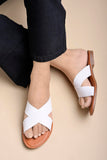 Shoetopia Women'S Flat-736 White Flat Sandal-6 Kids Uk (Flat-736-White)-Eu39,White,6,B0D8QDWNJ3