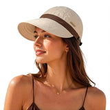 Cybersnc Summer Caps For Women Wide Brim Sun Hat Sun Visor Cap For Women Lightweight Packable Uv Protection Ladies Hat For Trave