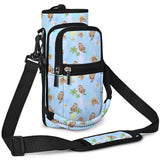 AORTDES 25/32/40/64oz Water Bottle Bag Holder Carrier-Insulated Crossbody Sling Case Sleeve with Strap & Pockets for Men Women G
