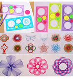 Lai Lai Creative Gift Designer Spirograph Geometric Ruler Drafting Tools Art and Craft Sets, School Stationery, Multicolor, Retu