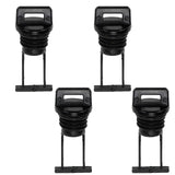 4Pcs Plastic Hull Drain Plug Kit Bungs fit for Kayak Canoe Marine Holes Plugs-Black