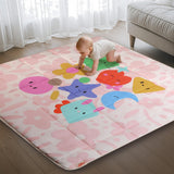 Baby Play Mat, Foldable Play Mats for Floor, 50x50 Inches Crawling Mat for Playpen with Anti-Slip Bottom, Machine Washable, Thic