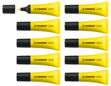 Highlighter - STABILO NEON - Pack of 10 - Yellow