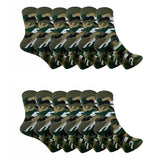 Tendsy MenS Indian Army Camouflage Cotton Crew Socks MidCalf Tactical Military Uniform Socks For Men, FullLength Army Green,