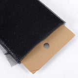 AK TRADING CO. 54 Inch X 10 Yards Premium Glitter Tulle Fabric Bolt (Black)