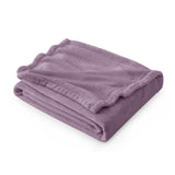 Bedsure GentleSoft Fleece Blankets Twin Size Fog Purple - 300GSM Lightweight Plush Fuzzy Cozy Soft Blanket for Bed, Sofa, Couch,