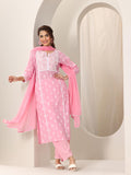 Libas Women'S Pure Cotton Kurta Sets (99324_Pink_M)